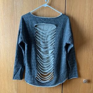 Open back long sleeve